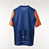 orange and blue cycling jersey